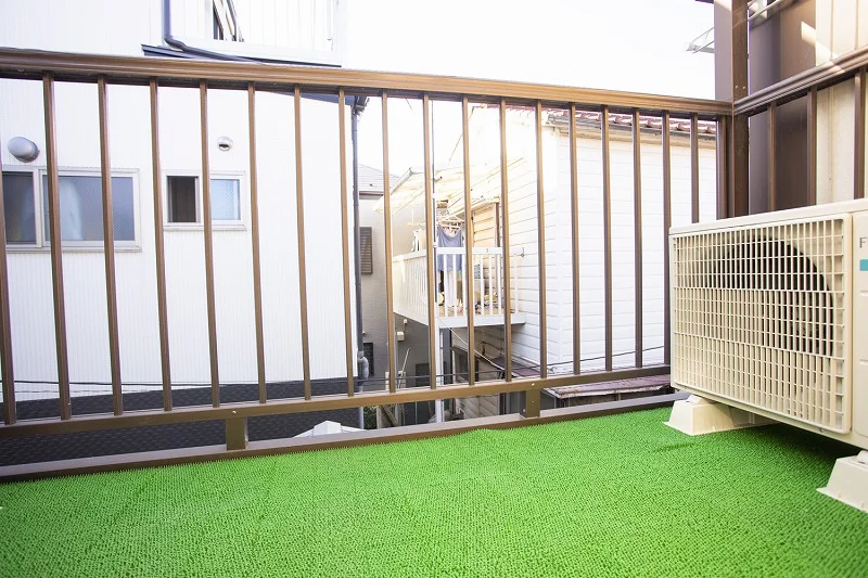 201号室はベランダ付き