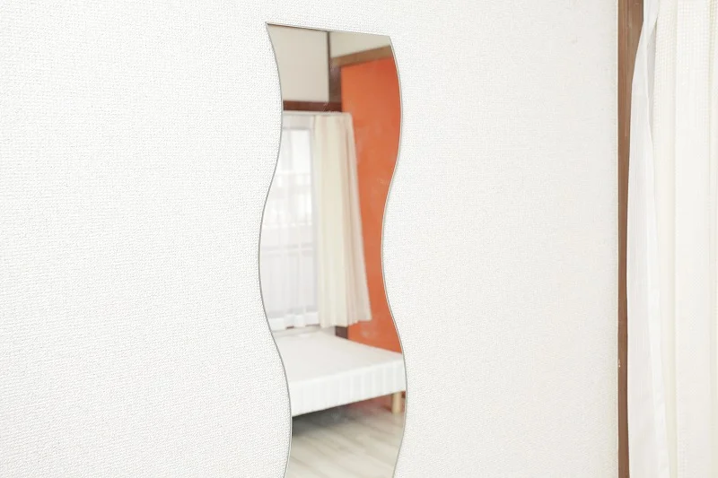 全部屋に姿見も完備