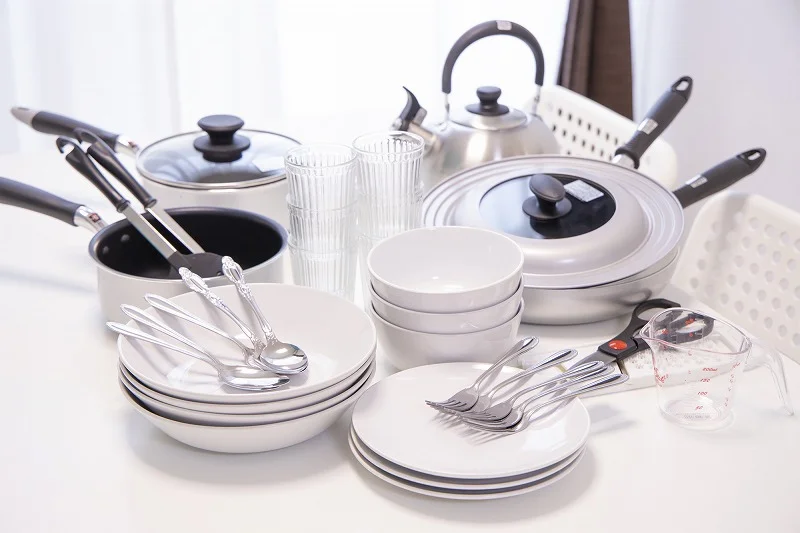 調理器具、食器類完全完備