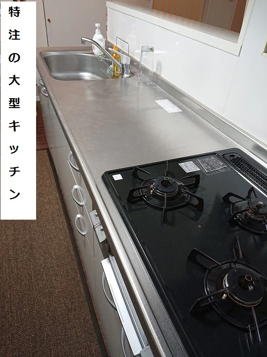 大きなキッチンは便利です