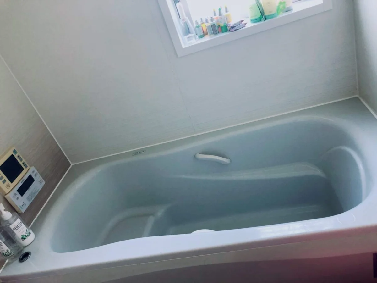 一坪あるお風呂でゆったりバスタイム