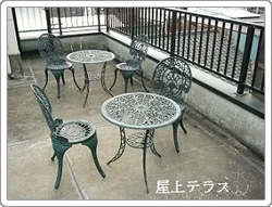 屋上：洗濯物も干せます